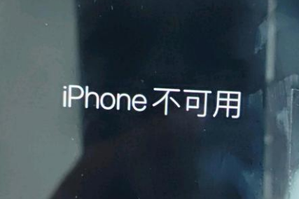 木鱼镇苹果服务网点分享锁屏界面显示“iPhone 不可用”如何解决 